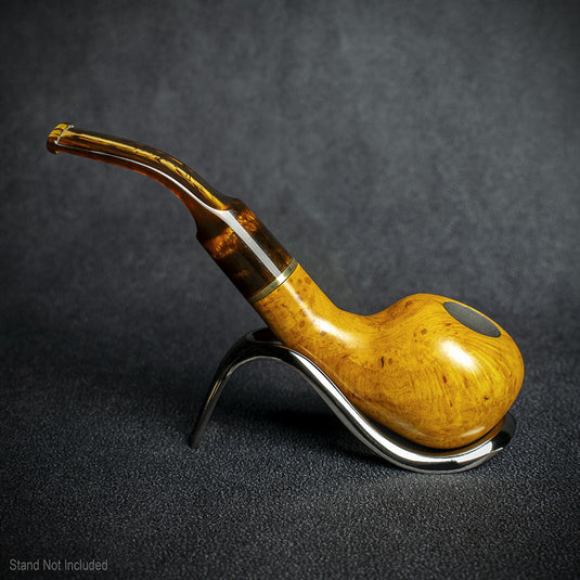 Jean Claude 9mm Filter Tortoise Shell Briar Smoking Pipe - Shape 05