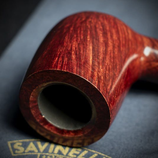 Savinelli Lunaria Smooth Briar Smoking Pipe - Shape 141KS 6mm