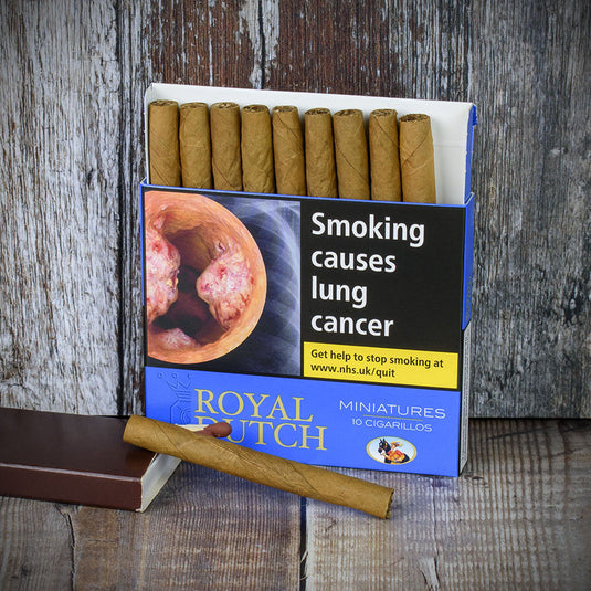 Royal Dutch Blue Miniatures Cigarillos - Pack of 10