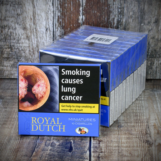 Royal Dutch Blue Miniatures Cigarillos - Pack of 10