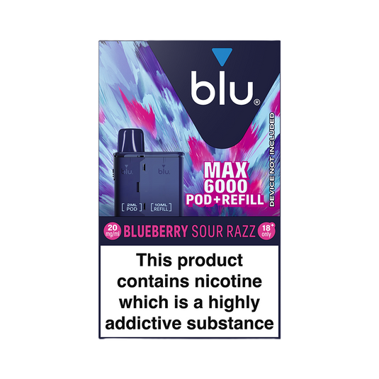 Blu Max 6000 Refill Pod - Blueberry Sour Razz