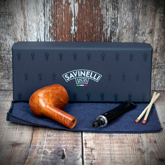 Savinelli Tre Smooth Briar Pipe (104)