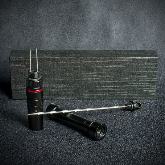 Smoke-King Premium Black Metal Cigar Drill, Nubber & Double Punch - (CC22)