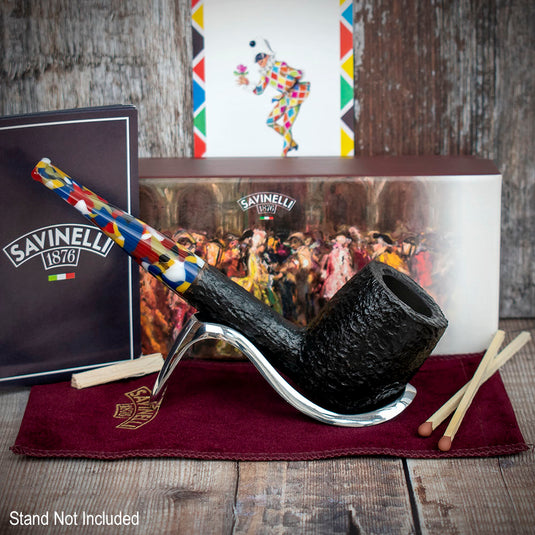 Savinelli | Arlecchino | Rusticated Black 111 | 6mm