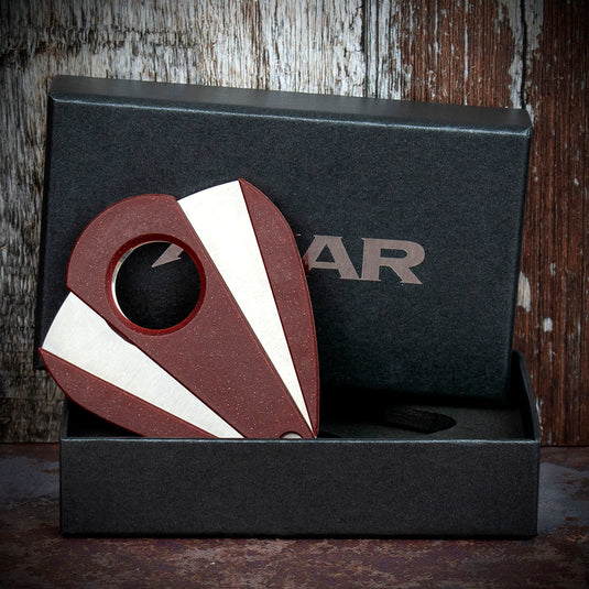Xikar Xi-2 Bloodstone Red Fibreglass 200RD Double Blade Cigar Cutter