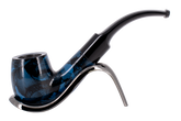 Sarome Blue Moss Bent Pearwood Pipe - With Metal Filter