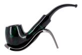 Sarome Green Moss Bent Pearwood Pipe - Metal Filter