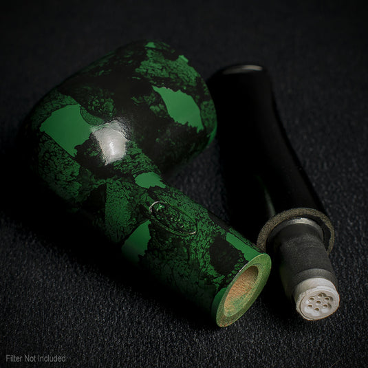 Sarome Green Moss Straight Pearwood Pipe - 9mm