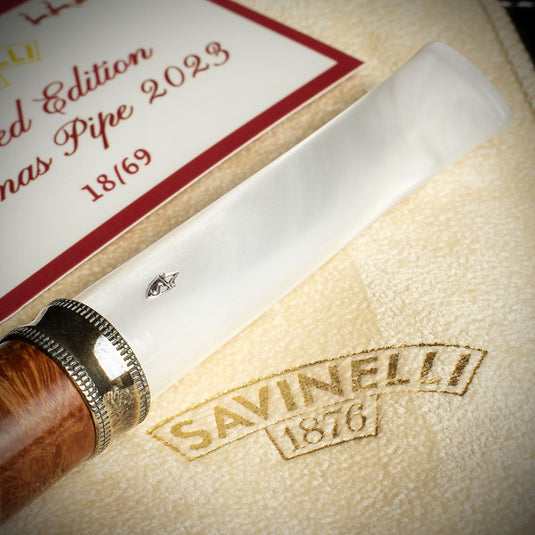 Savinelli 2023 Limited Edition Christmas Briar Smoking Pipe - 18/69