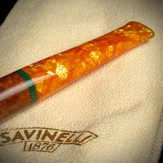 Savinelli Arancia Smooth Brown 409 - 6mm Briar Pipe