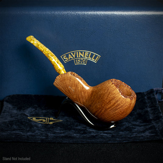 Savinelli Autograph (Limited Edition) 000 Smooth Natural Briar Pipe - 01
