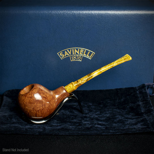 Savinelli Autograph (Limited Edition) 6 Smooth Natural Briar Pipe - 02