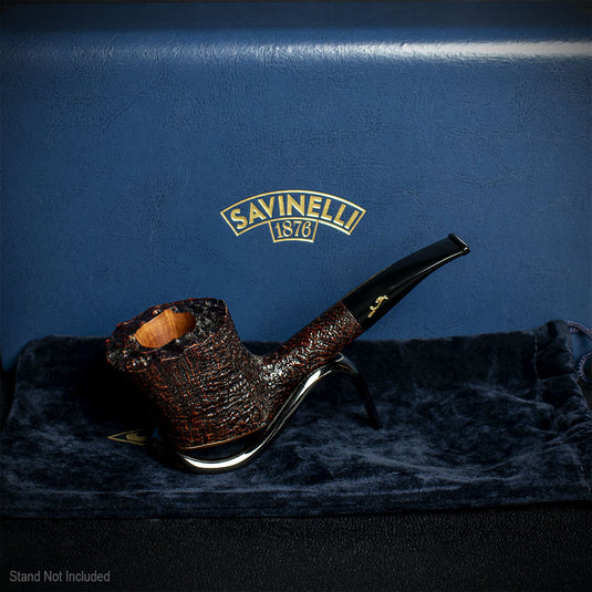 Savinelli Autograph (Limited Edition) Freestyle Panel Sandblast 01 - 6mm Briar Pipe