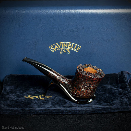 Savinelli Autograph (Limited Edition) Freestyle Panel Sandblast 01 - 6mm Briar Pipe