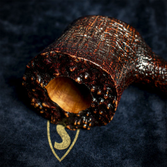 Savinelli Autograph (Limited Edition) Freestyle Panel Sandblast 01 - 6mm Briar Pipe