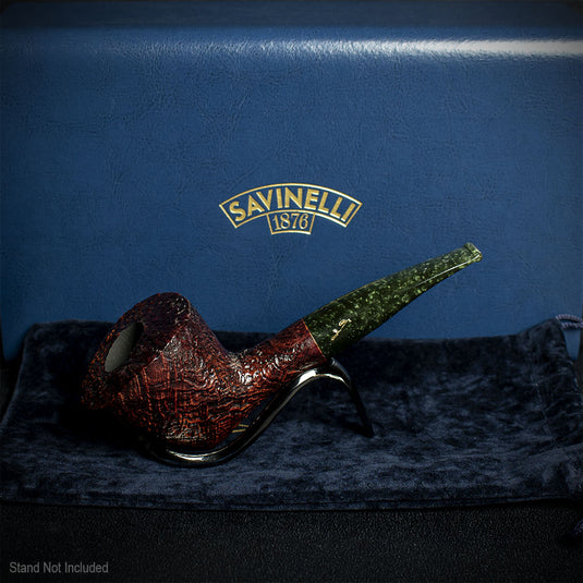 Savinelli Autograph (Limited Edition) Sandblasted Black Briar Pipe - 02