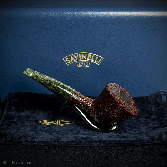 Savinelli Autograph (Limited Edition) Sandblasted Black Briar Pipe - 02