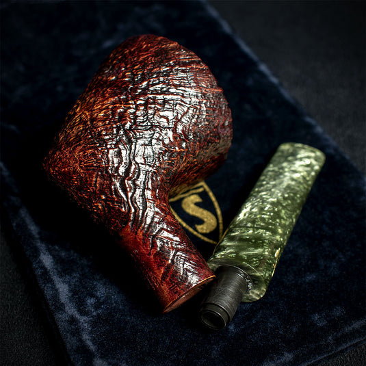 Savinelli Autograph (Limited Edition) Sandblasted Black Briar Pipe - 02