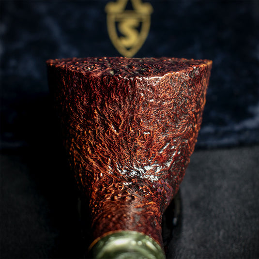 Savinelli Autograph (Limited Edition) Sandblasted Black Briar Pipe - 02