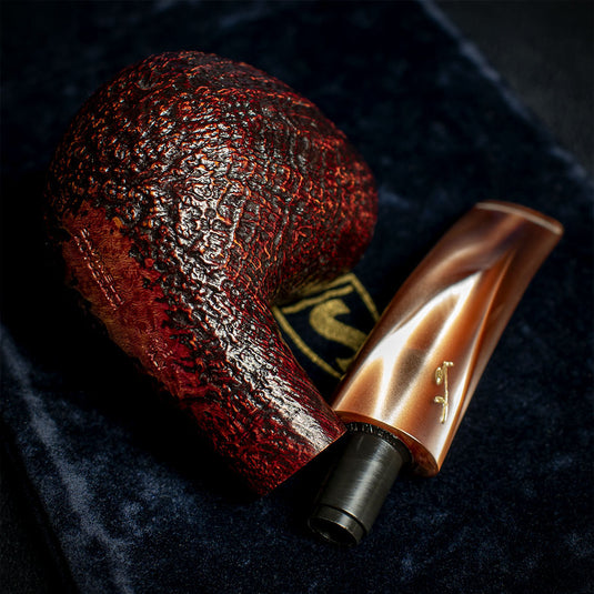 Savinelli Autograph (Limited Edition) Sandblasted Black Briar Pipe - 03