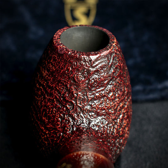 Savinelli Autograph (Limited Edition) Sandblasted Black Briar Pipe - 03