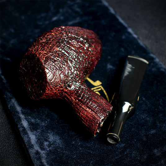 Savinelli Autograph (Limited Edition) Sandblasted Black Briar Pipe - 04