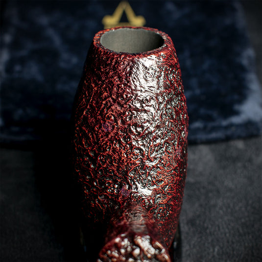 Savinelli Autograph (Limited Edition) Sandblasted Black Briar Pipe - 04