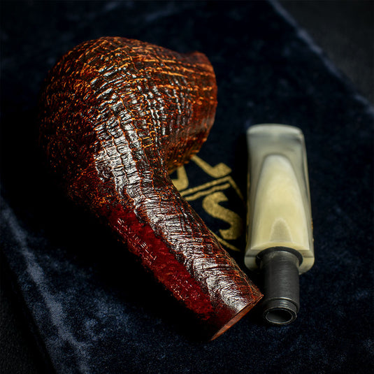 Savinelli Autograph (Limited Edition) Sandblasted Black Briar Pipe - 05