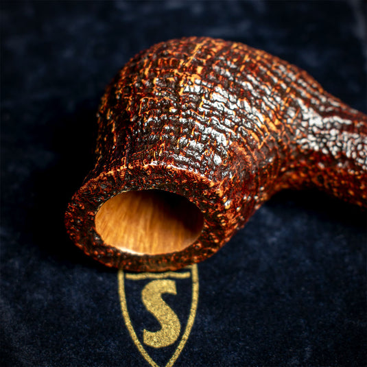 Savinelli Autograph (Limited Edition) Sandblasted Black Briar Pipe - 05