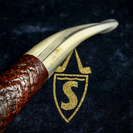 Savinelli Autograph (Limited Edition) Sandblasted Black Briar Pipe - 05