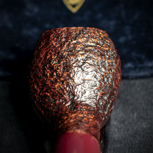 Savinelli Autograph (Limited Edition) Sandblasted Black Briar Pipe - 06