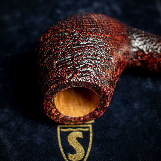 Savinelli Autograph (Limited Edition) Sandblasted Black Briar Pipe - 07
