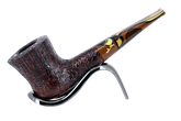 Savinelli Autograph (Limited Edition) Sandblasted Black Briar Pipe - 08