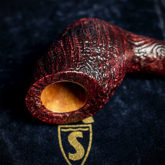 Savinelli Autograph (Limited Edition) Sandblasted Black Briar Pipe - 12
