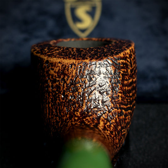 Savinelli Autograph (Limited Edition) Sandblast Brown Briar Pipe - 01