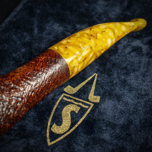 Savinelli Autograph (Limited Edition) Sandblast Brown Briar Pipe - 02