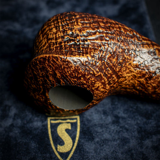 Savinelli Autograph (Limited Edition) Sandblast Brown Briar Pipe - 04