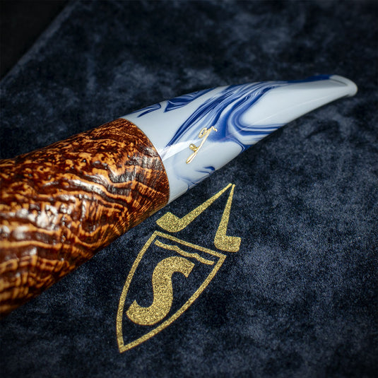 Savinelli Autograph (Limited Edition) Sandblast Brown Briar Pipe - 04