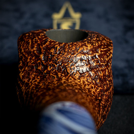 Savinelli Autograph (Limited Edition) Sandblast Brown Briar Pipe - 04