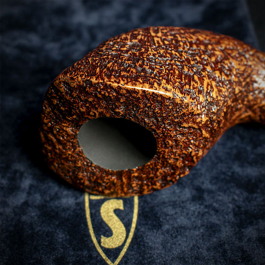 Savinelli Autograph (Limited Edition) Sandblast Brown Briar Pipe - 05