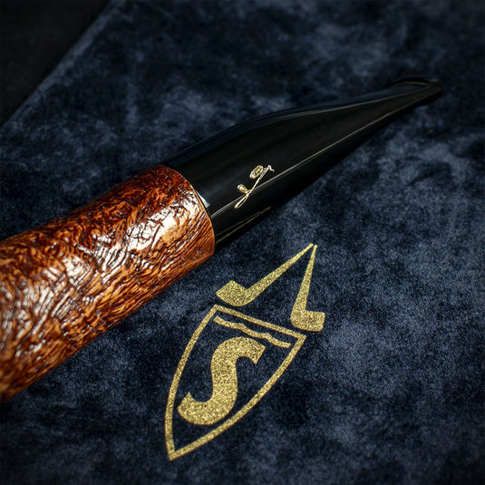 Savinelli Autograph (Limited Edition) Sandblast Brown Briar Pipe - 05