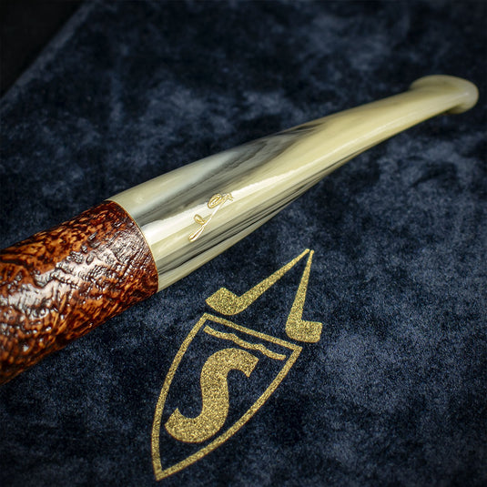 Savinelli Autograph (Limited Edition) Sandblast Brown Briar Pipe - 06