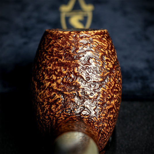 Savinelli Autograph (Limited Edition) Sandblast Brown Briar Pipe - 06