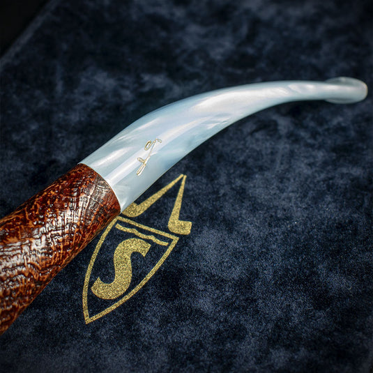 Savinelli Autograph (Limited Edition) Sandblast Brown Briar Pipe - 09