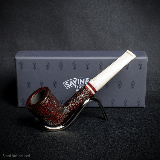 Savinelli Avorio Rustic Brown 409 - 6mm Briar Pipe