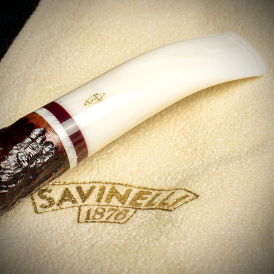 Savinelli Avorio Rustic Brown 626 - 9mm Briar Pipe