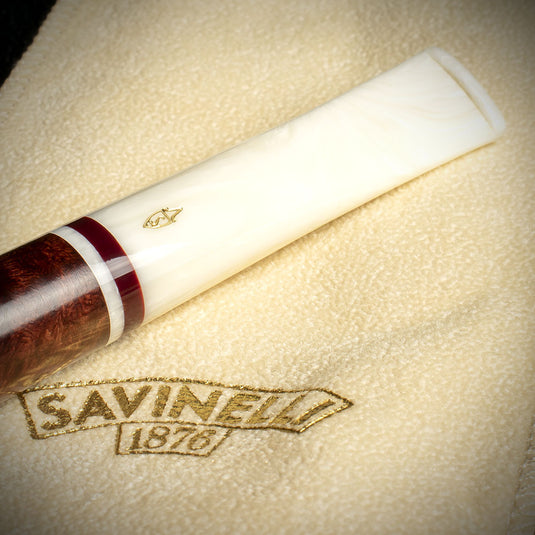 Savinelli Avorio Smooth Burgundy 111 - 6mm Briar Pipe