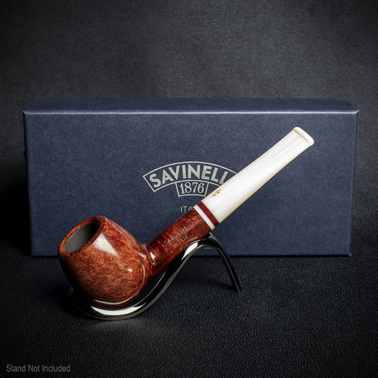 Savinelli Avorio Smooth Burgundy 207 - 6mm Briar Pipe