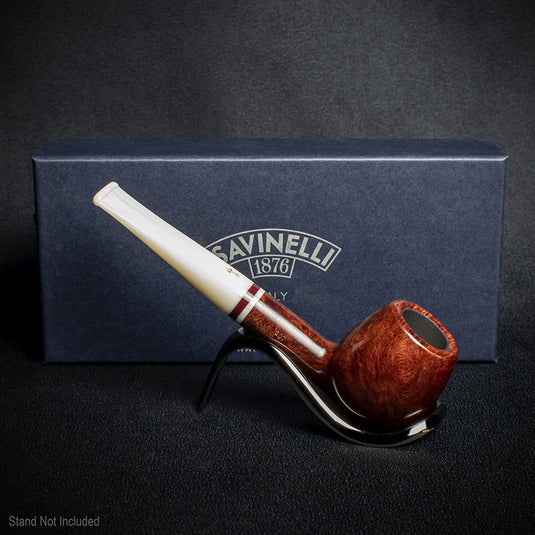 Savinelli Avorio Smooth Burgundy 207 - 6mm Briar Pipe