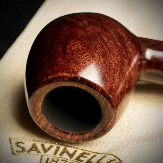 Savinelli Avorio Smooth Burgundy 207 - 6mm Briar Pipe